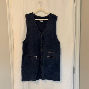 Blue Sleeveless Jumper